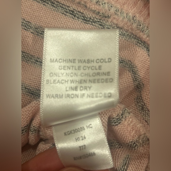 Rumi + Ryder Pink and Gray Striped Cat Hoodie - Picture 7 of 8